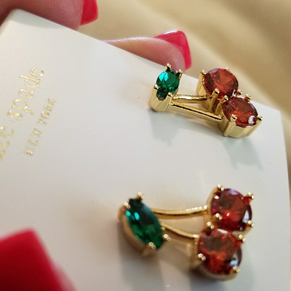 🎉HOST PICK Kate♠Spade🍒'Ma Cheri🍒Cherry🍒Earring - Picture 2 of 8